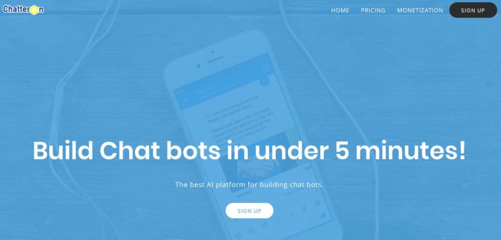 chatteron chatbot tool for startups
