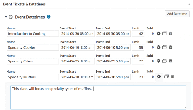 Event Espresso Wordpress Plugin Dates And Times 