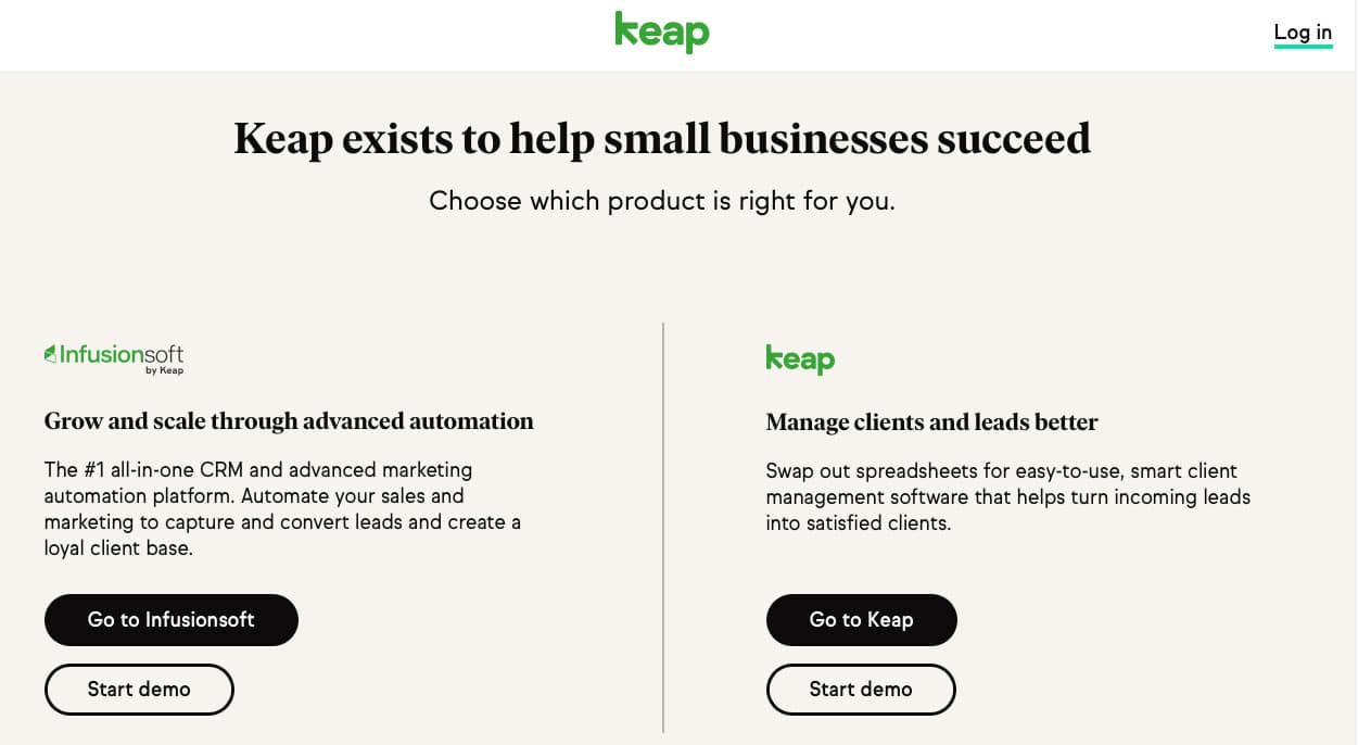 Keap the all-in-one email marketing platform for startups