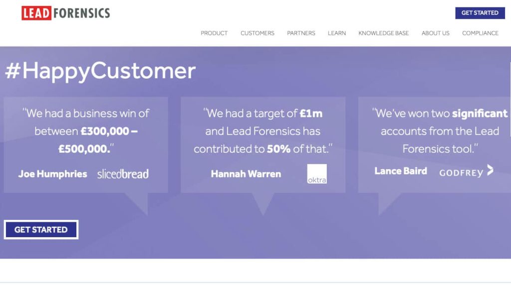lead forensics lead generation tool for startups
