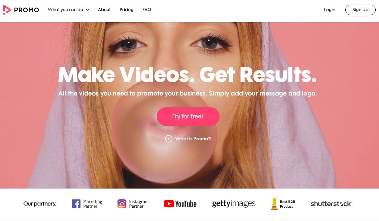 promo the video editing and production tool for startups