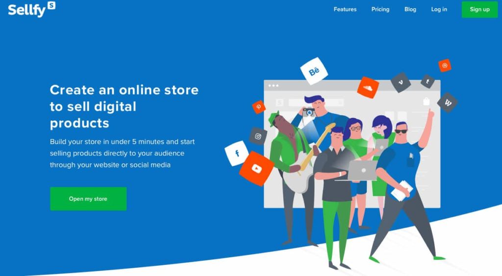 Sellfy is an eCommerce platform designed for digital content creators
