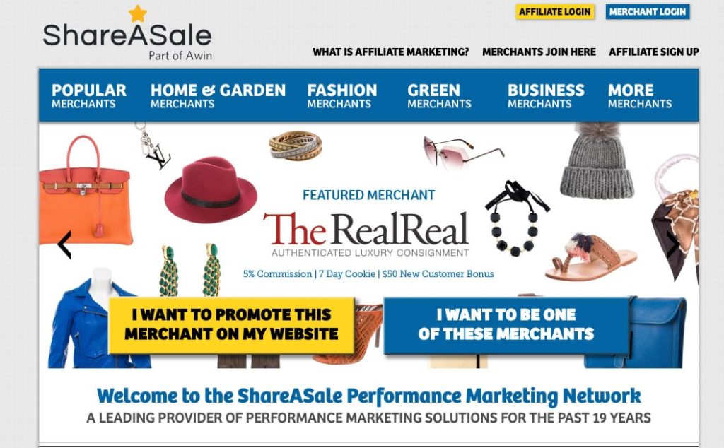 shareasale affiliate marketing network
