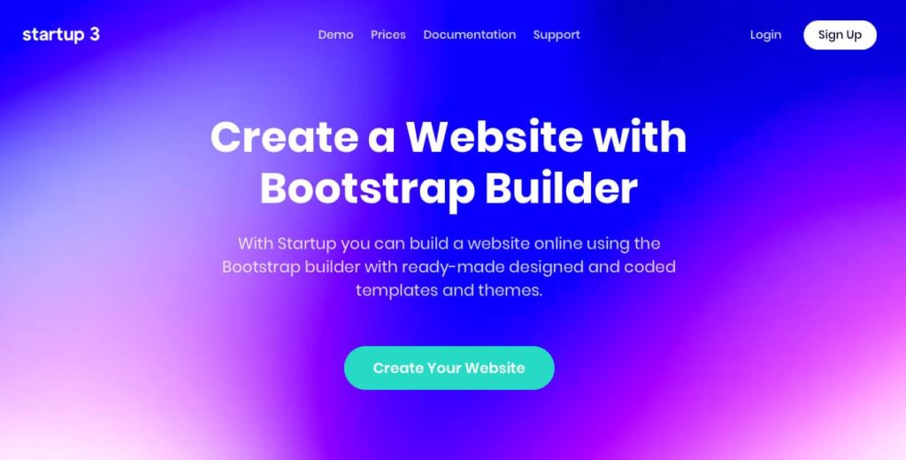 startup3 website builder for startups