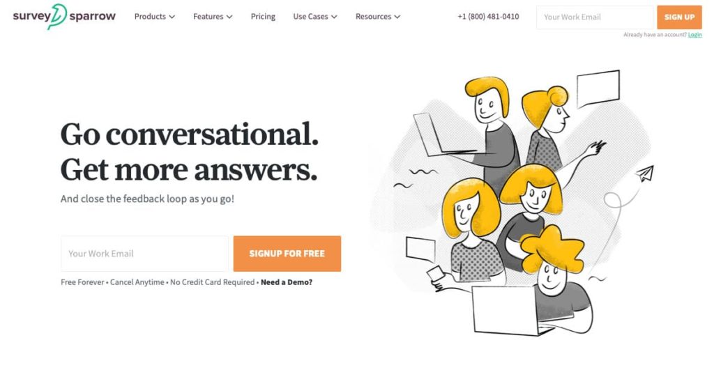 SurveySparrow The flexible user survey platform for startups