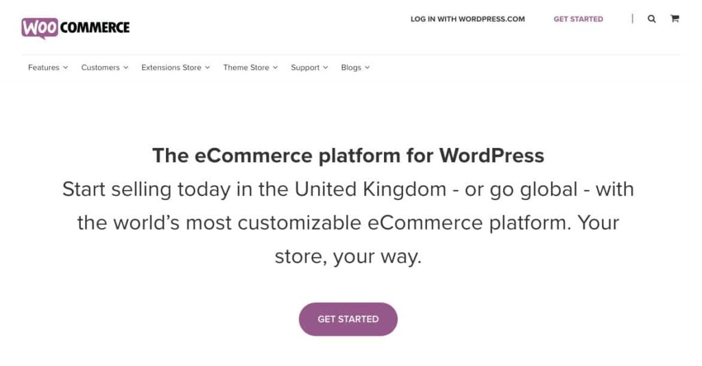 Woocommerce is a WordPress plugin that transforms WordPress into an ecommerce store