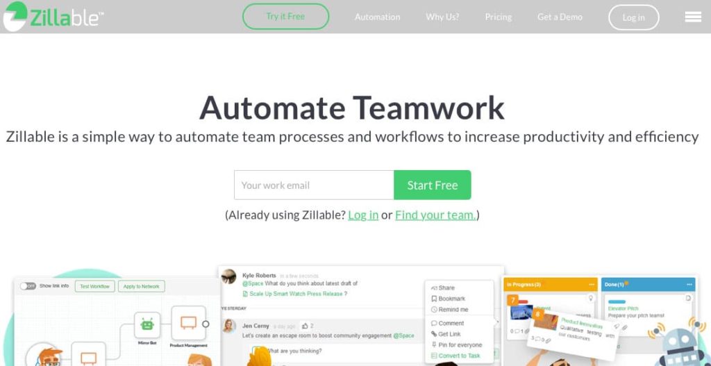 zillable team productivity tool