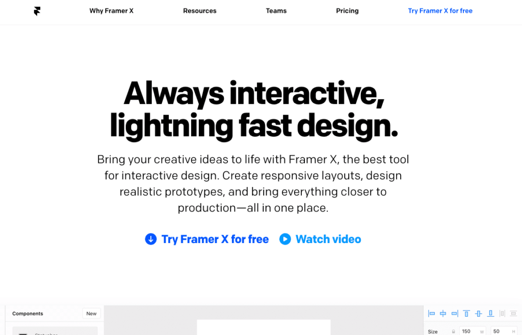 Framer The Mockup Tool For Startups