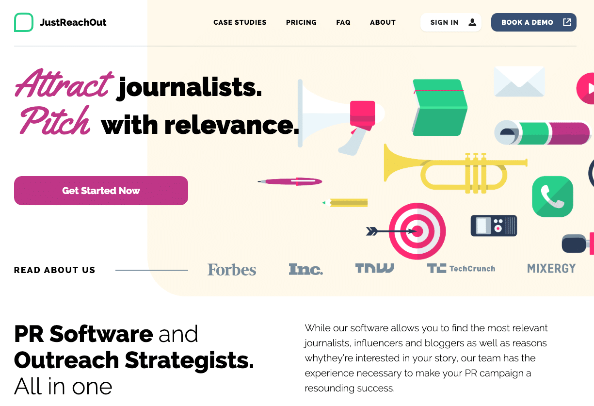 justreachout pr and outreach tool for startups