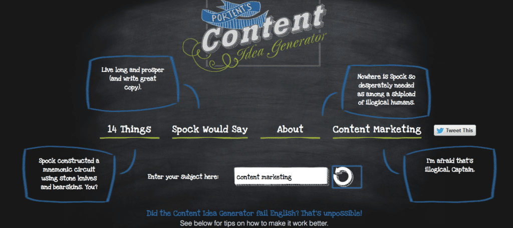 Portent Another Content Marketing Tools