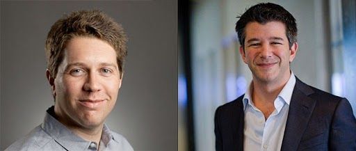 Travis Kalanick And Garrett Camp Founders Of Uber