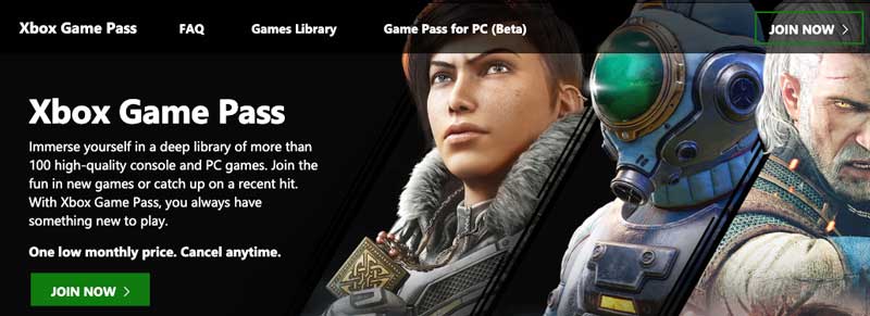 xbox game pass subscription model
