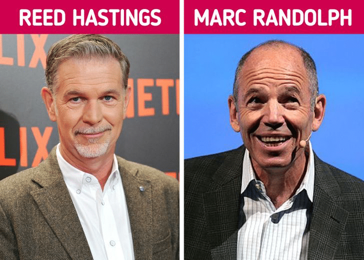 Reed Hastings And Marc Randolph Of Netflix Founders