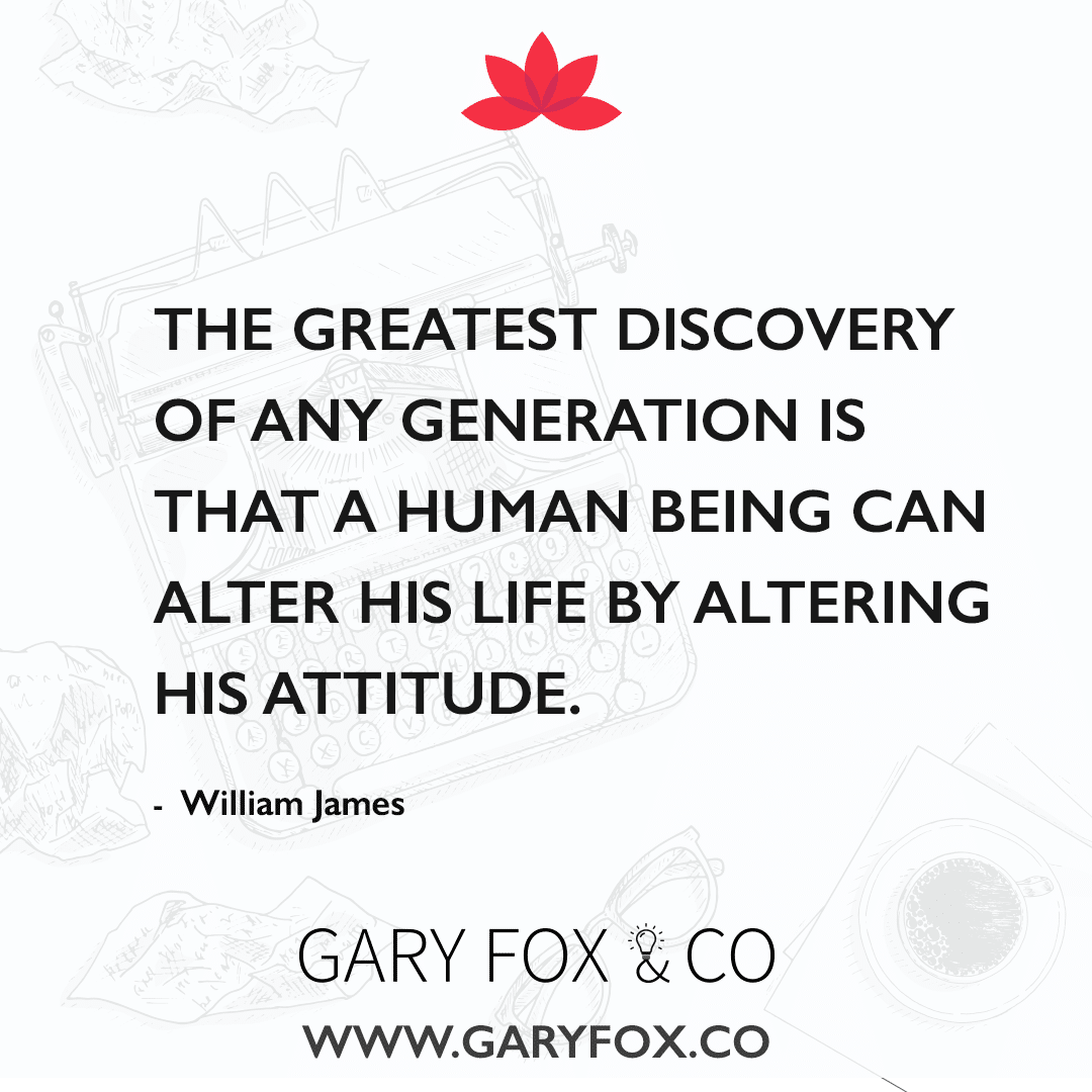 The Greatest Discovery Of Any Generation Is That A Human Being Can Alter His Life By Altering His Attitude Alter Your Attitude 1080